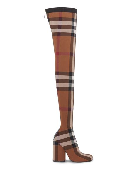 burberry thigh high boots|burberry boots with clear heels.